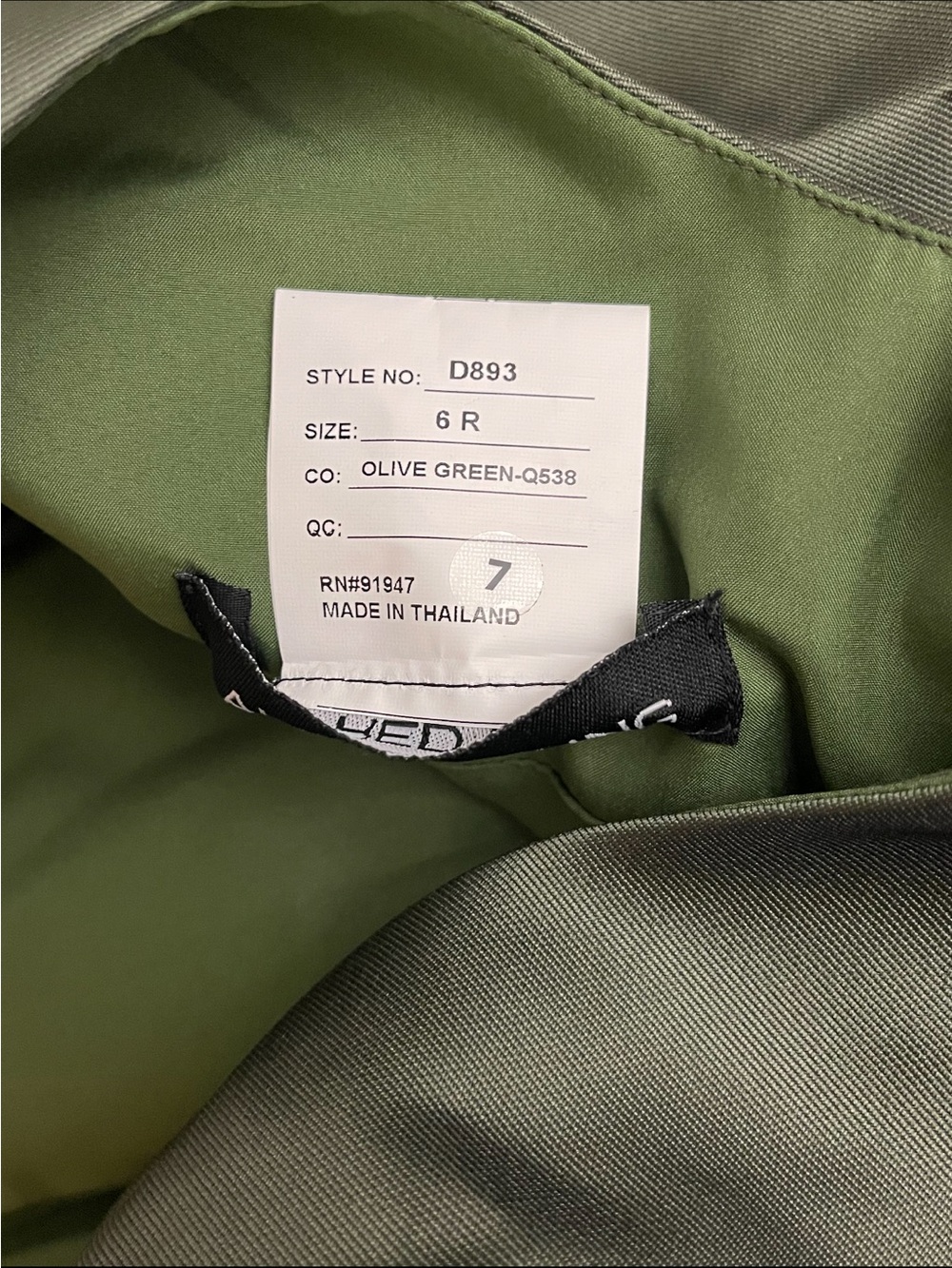 ALFRED SUNG Olive Green Satin Column Gown with Waist Bow- NWT - Picture 11 of 11